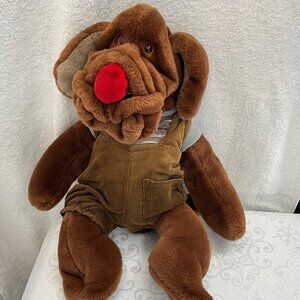 Ganz Wrinkles‎ Brown Plush Dog Hand Puppet #589370